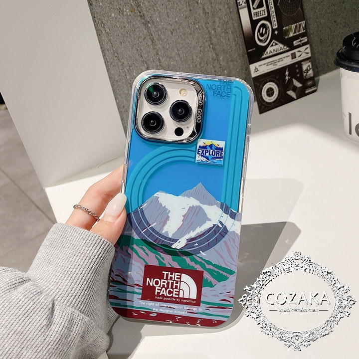 雪山 ザ・ノース・フェイス the north face アイフォーン 13 スマホケース