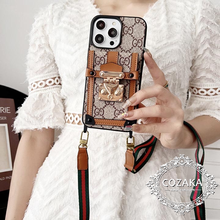 gucci iphone15 plusマホケースショルダー