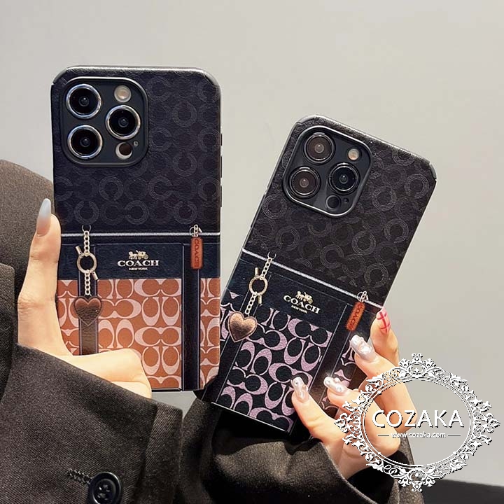 アイフォーン 15 カバーcoach 革