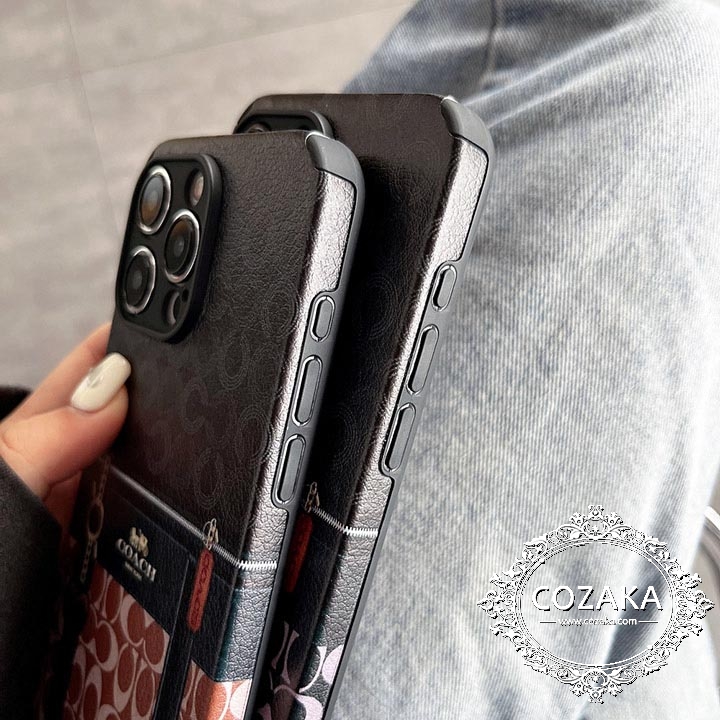 ライチテクスチャ アイホン 15 スマホケース coach