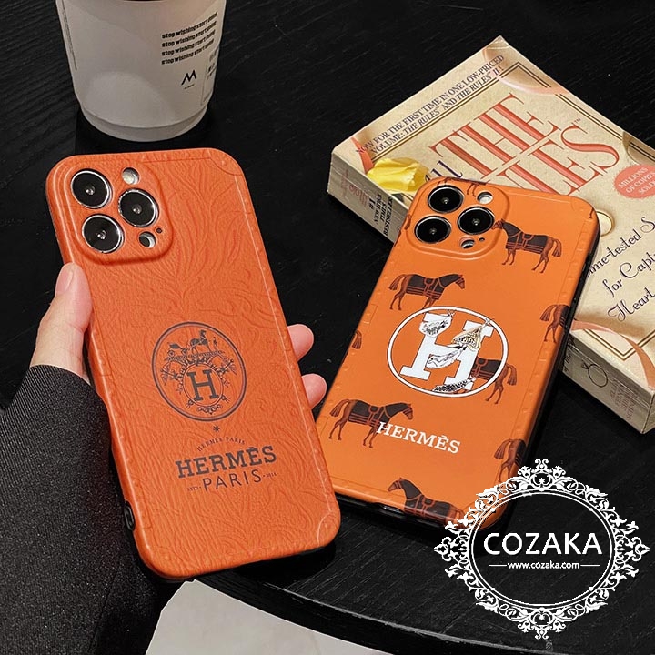 オレンジ hermes iphone15 proスマホケース