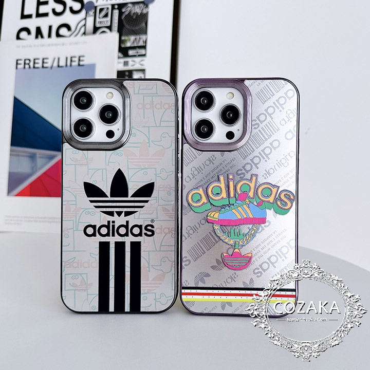 Adidas iphone15携帯ケースアクリル
