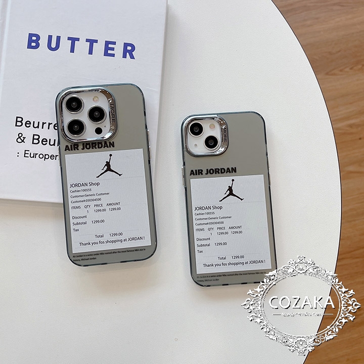 Air Jordan iphone15proケースシルバー