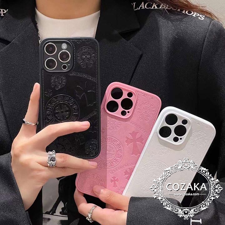アイフォーン 15 携帯ケースchrome hearts 革