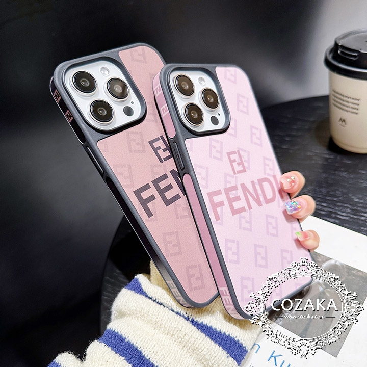 フェンディ風 画面保護 アイフォン 15pro max スマホケース