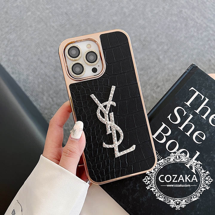  YSL iphone15 pro maxスマホケースワニ柄