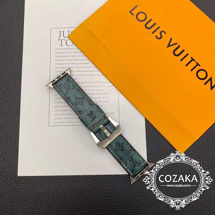 人気 通販 LV Apple Watch バンド 本革 通気性いい 耐酸化性 ブランド ルイヴィトンスライド式 時計ベルト互換性 合金 汗に強い 防水 オシャレ
