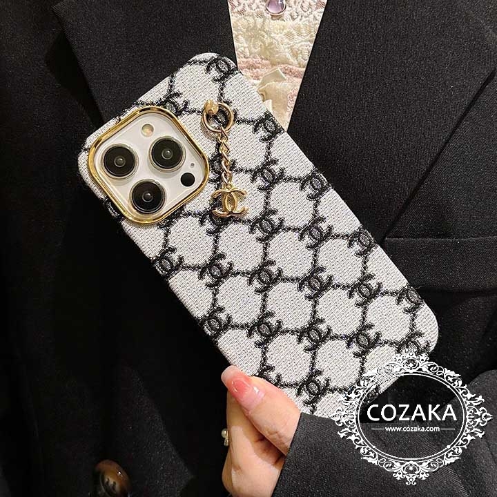 メタルロゴ chanel風 スマホケース