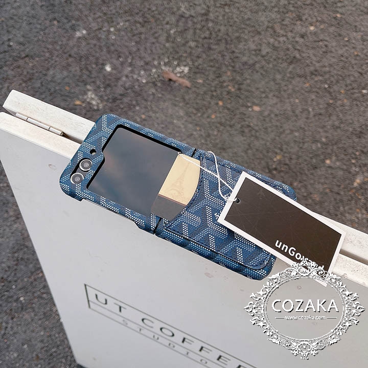 新作 ギャラクシー ZFlip4 ケース goyard風