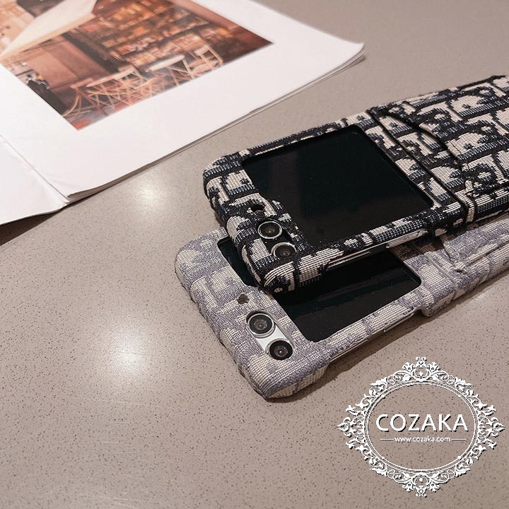 ブランドロゴ ギャラクシー ZFlip4 携帯ケース dior ディオール