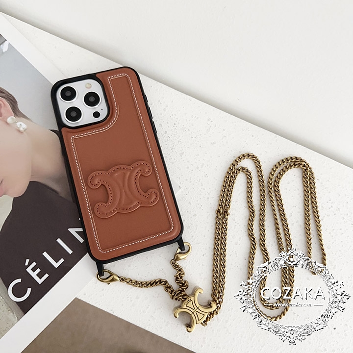 iphone 15 カバーceline ブランドロゴ