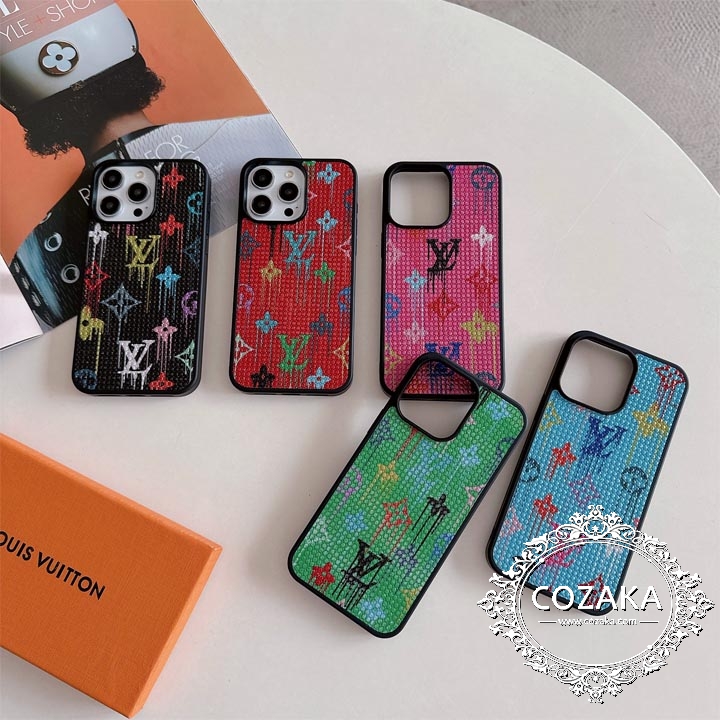 アイフォン 16 カバー ブランドロゴ ルイヴィトン風