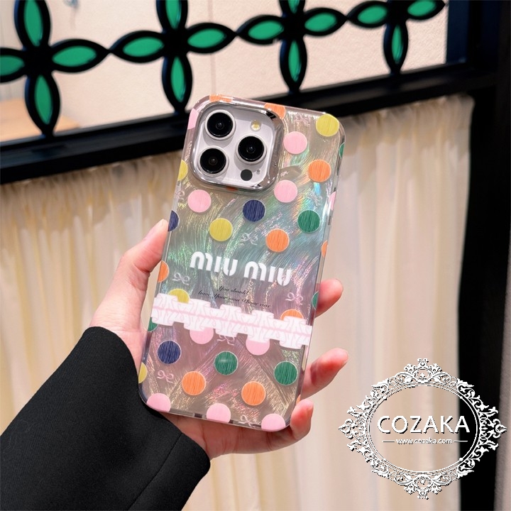 高品質 iphone 15pro max 携帯ケース miumiu風
