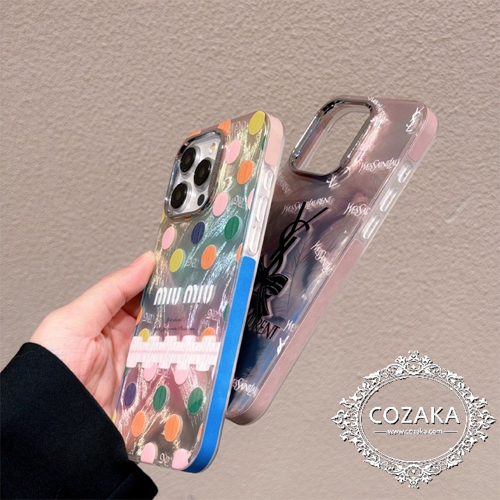高品質 iphone 15pro max 携帯ケース miumiu風