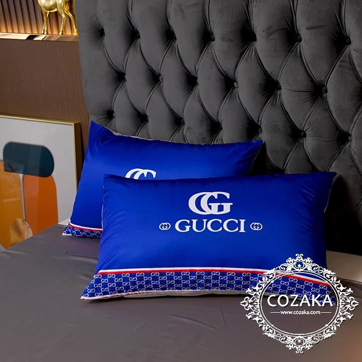 gucci 寝具セット 青 高級感