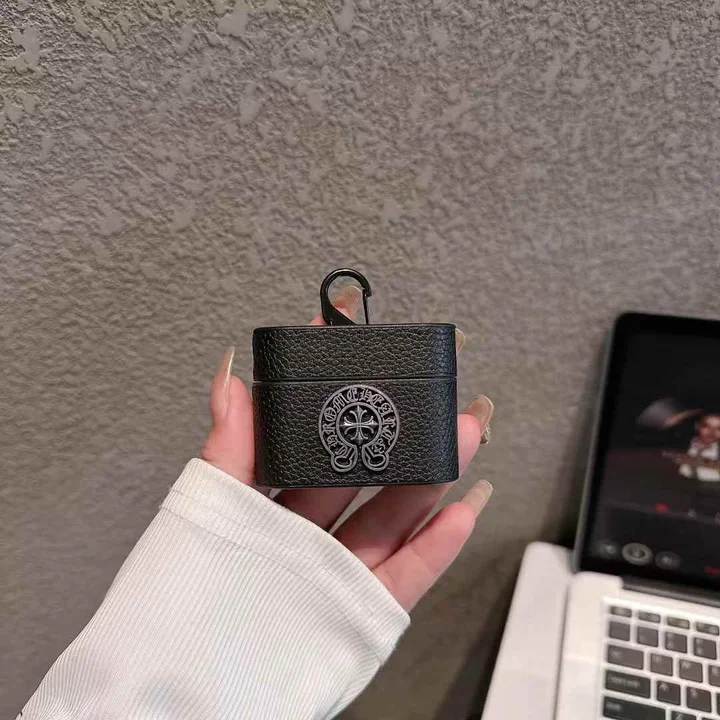 女性愛用 ライチテクスチャ革製 airpods カバー