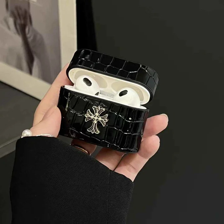 クロームハーツ風 ワニ柄 airpods pro カバー
