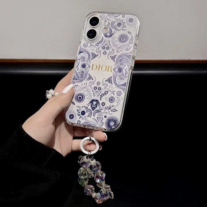 綺麗な花柄Dior iPhone 13 pro maxケース レディース