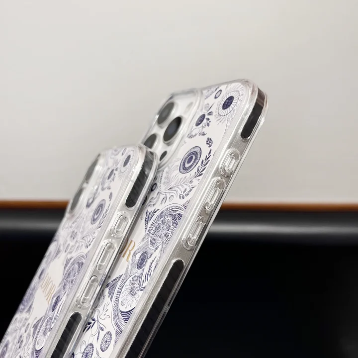 綺麗な花柄Dior iPhone 13 pro maxケース レディース