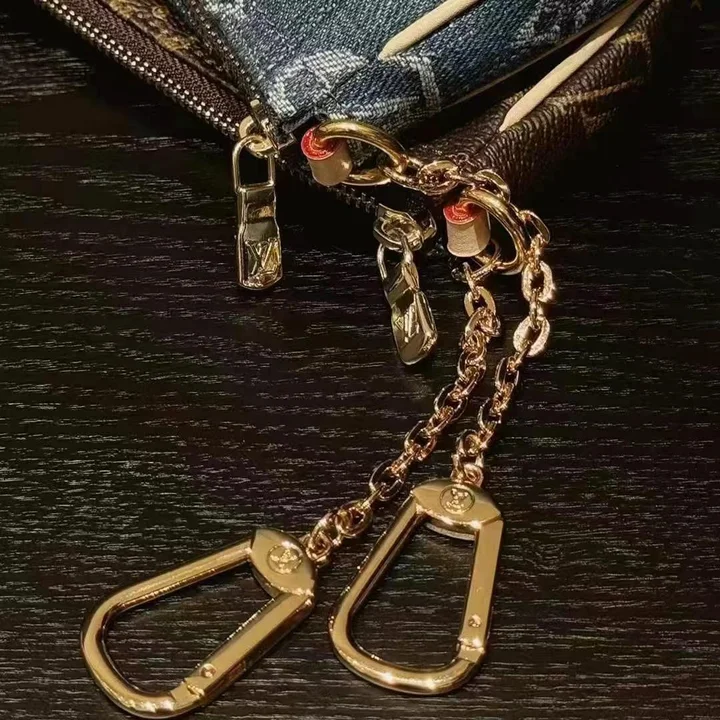 モノグラム デニム＆レザー