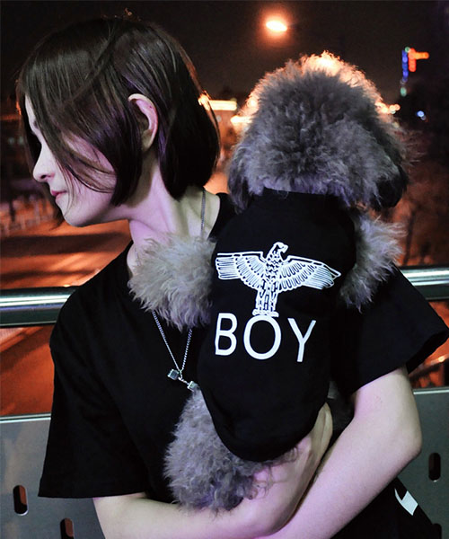 ボーイロンドン 犬服 tシャツ,BOY LONDON ドッグウェア ブラック,海外通販