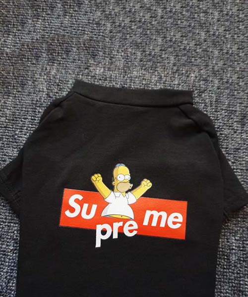 シンプソンズ シュプリーム tシャツ 犬,Simpsons supreme ドッグウェア シャツ