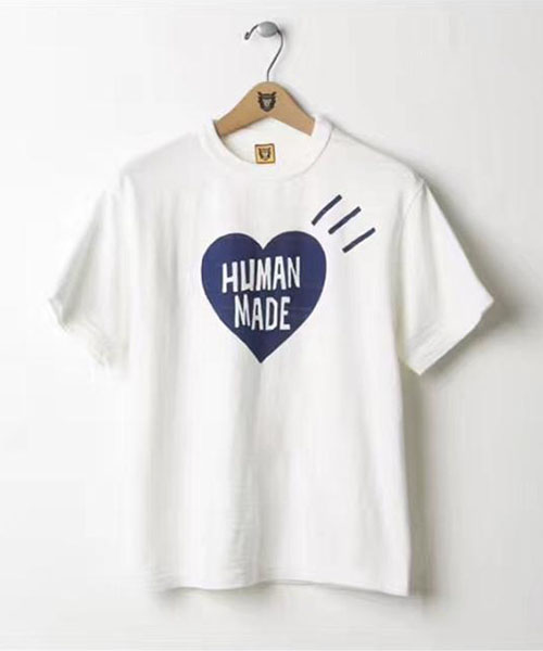超レア！human made 白いtシャツ ハート ヒューマンメード ティーシャツ 芸能人愛用 ストリート系洋服 通販