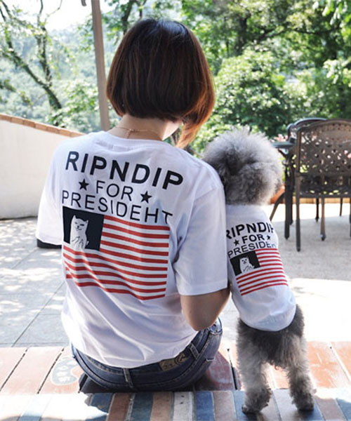 リップンディップ 犬服 Tシャツ Ripndip 犬とペアルック 親子服 おしゃれ 洋服 人気 激安 通販