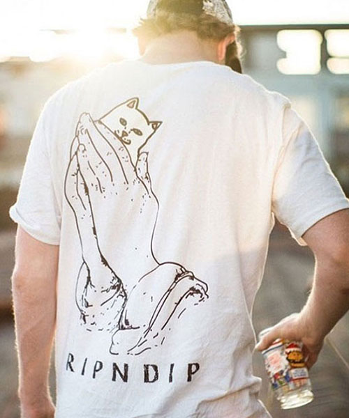 リップンディップ tシャツ,ripndip Tシャツ,ポケット 猫 tシャツ 通販