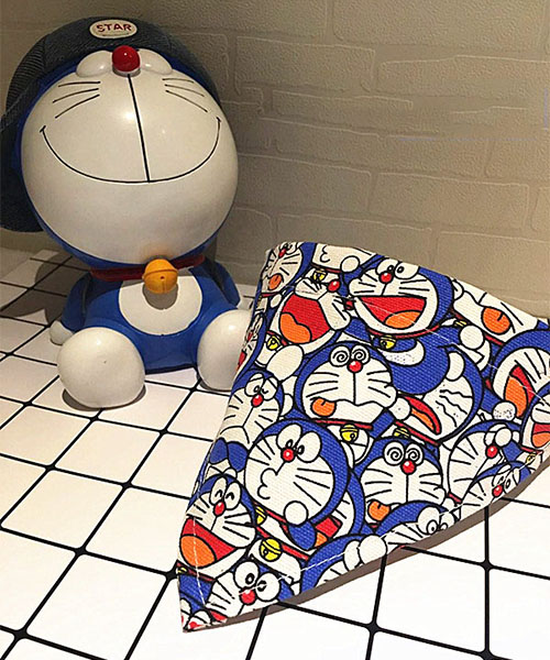 ドラえもん 犬用三角バンダナ 首輪,Doraemon 猫用ネッカチーフ かわいい