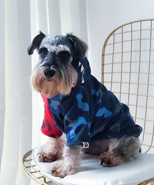 Bape シャークパーカー 犬服 人気 ベイプ ドッグウェア おしゃれ 裏起毛プルパーカー 通販