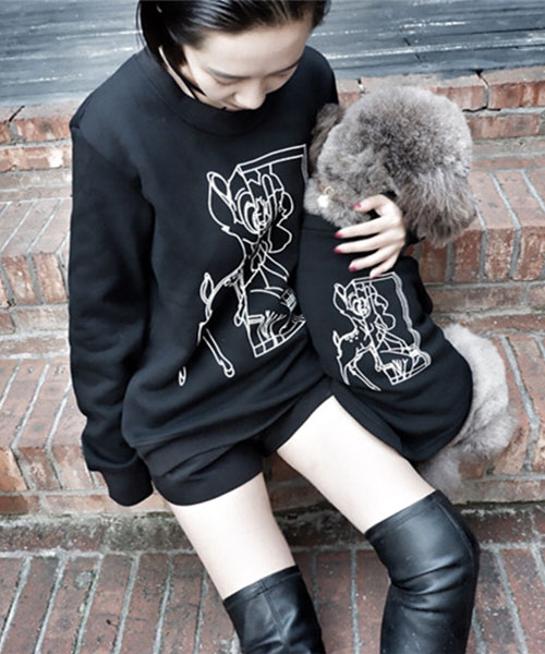 ジバンシー バンビ パーカー 犬服 おしゃれ Givenchy 犬とのペアルック スウェット ドッグウェア通販