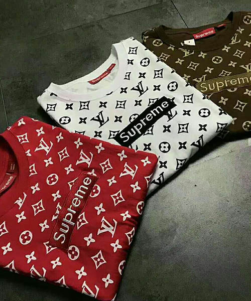 lv＆supreme Tシャツ 春夏