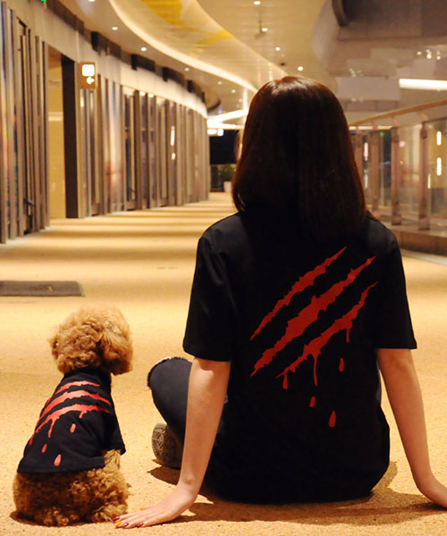 SuaMoment 犬服 tシャツ 犬とのペアルック