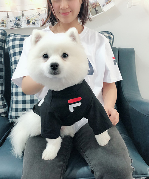 FILA フィラ 犬服 Tシャツ ペアルック