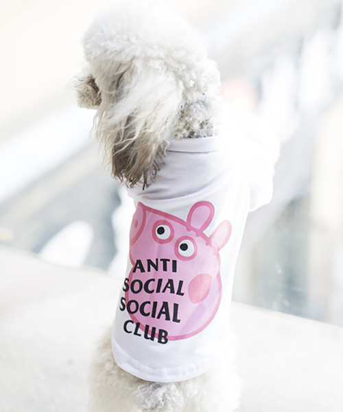 anti social social club 犬服 パロディ