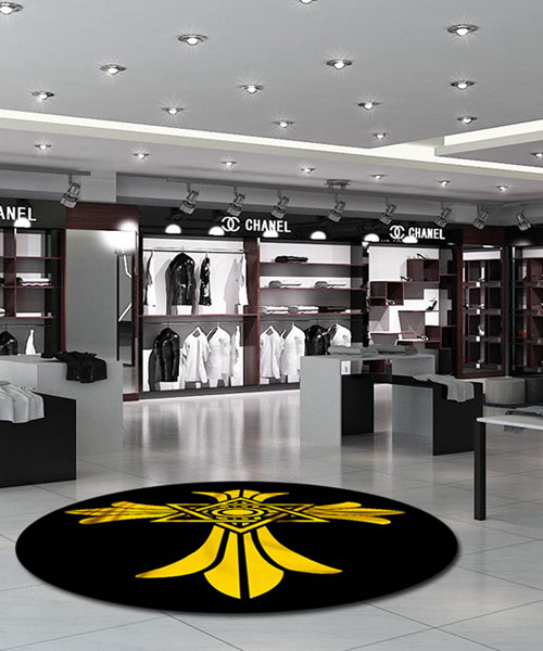 Chrome Hearts クロムハーツ ラグ 円形 カーペット 丸型 リビングルーム ベッドルーム ロッカールームマット 屋内