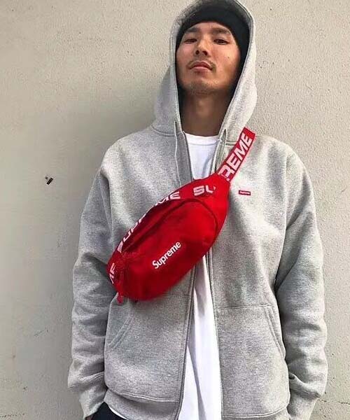 SUPREME ウエストバッグ レッド