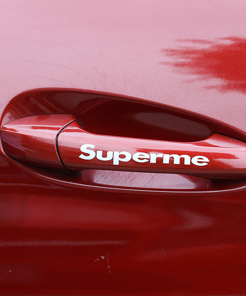 シュプリームlogo 車用シール Supreme ステッカー 車用 シール カッコイイ 個性