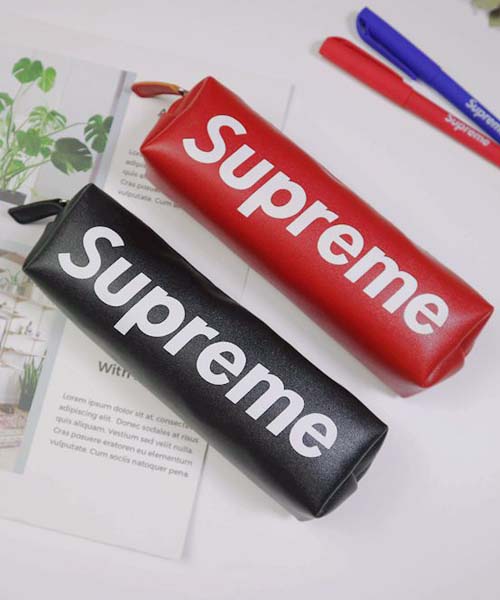 supreme ペンケース 革