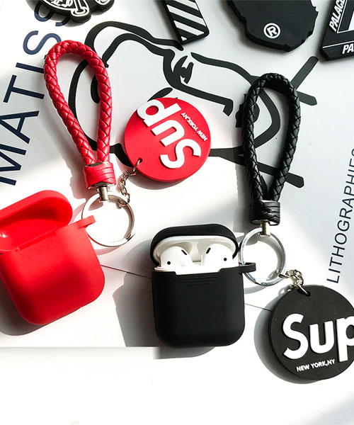 Supreme AirPods ケース シリコン