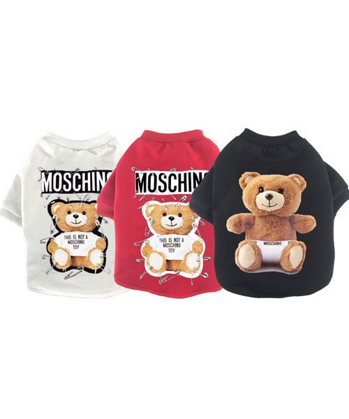 MOSCHINO 犬服 パーカー 可愛い