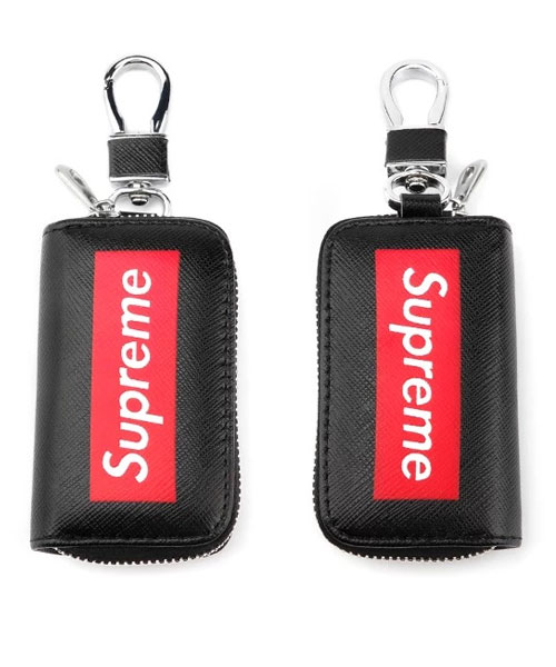 シュプリーム スマートキーケース 革 Supreme 車のキーケース おしゃれ レザー 上品