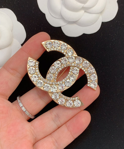 シャネル ブローチ Chanel brooch ゴールドCC パールシャネルコサージュ キラキラ-COZAKA通販